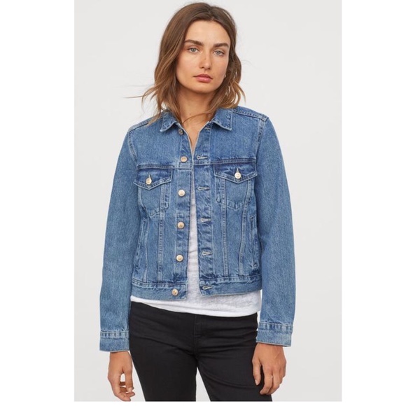 H&M Women's Classic Blue Denim Jacket - Picture 1 of 7
